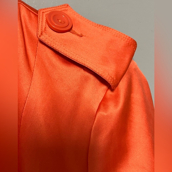 JOAN Rivers ORANGE Trench Coat WOMEN L - Picture 9 of 15